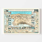 Vintage Map of Long Beach, California 1936