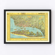 Miami Vintage Map 1940