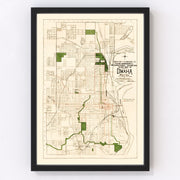 Omaha Vintage Map 1898
