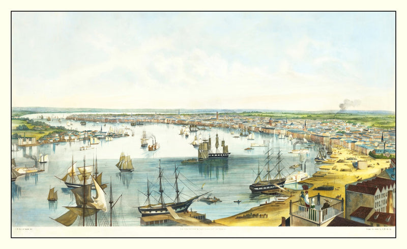 Size comparison using Vintage Map of New Orleans, Louisiana 1852