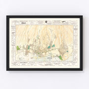 Honolulu Vintage Map 1922