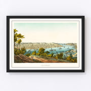 Cincinnati Vintage Map 1867