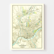 map of Cincinnati