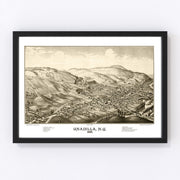 Undadilla Vintage Map 1887
