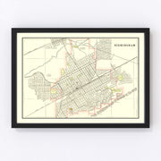 Birmingham Vintage Map 1895