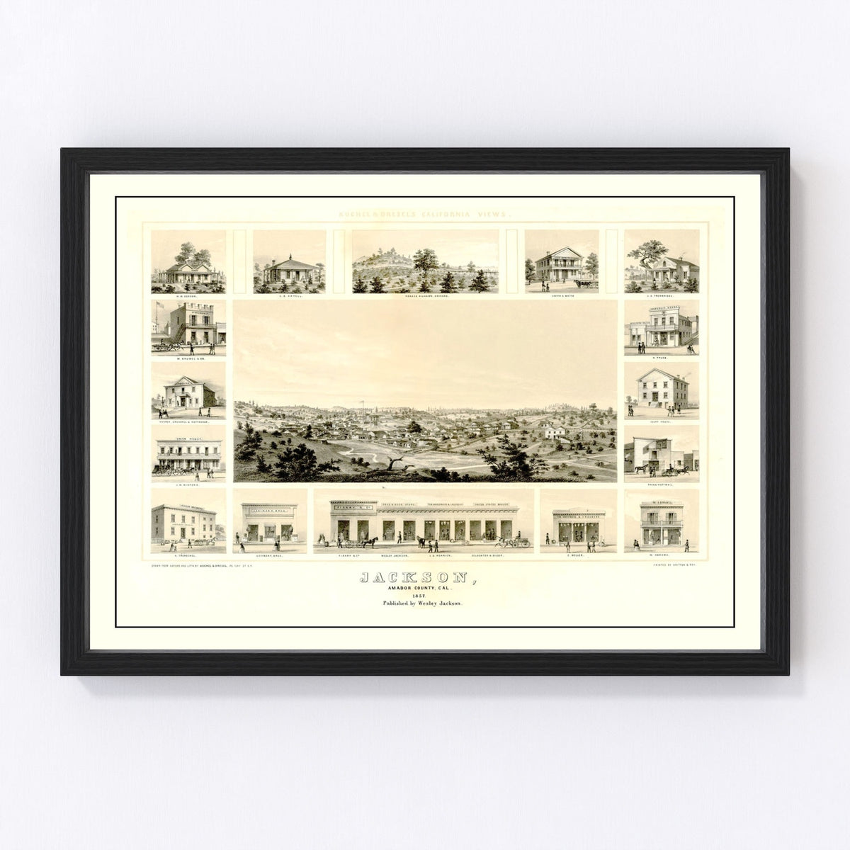 Jackson Vintage Map 1857