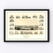 Jackson Vintage Map 1857