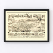 Santa Barbara Vintage Map 1877