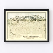 San Antonio Heights Vintage Map 1887