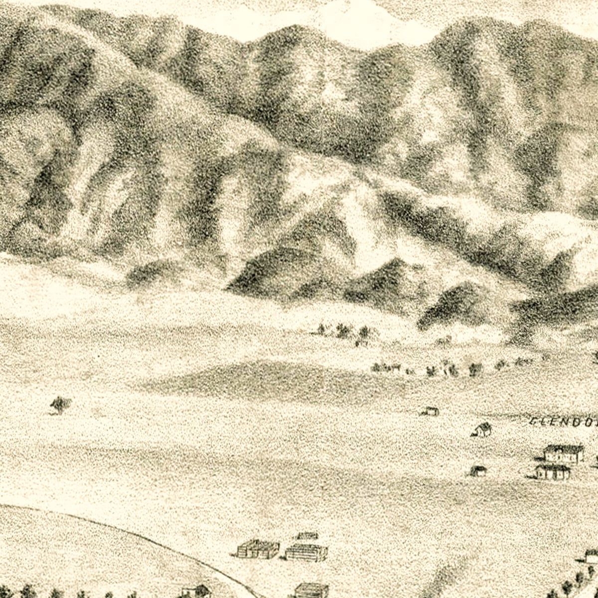 Restored historic details from the 1888 city map of Alosta, California