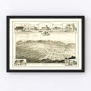 Alosta Vintage Map 1888