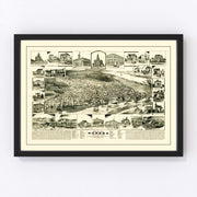 Eureka Vintage Map 1889