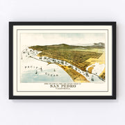 San Pedro Vintage Map 1897
