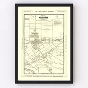 Redlands Vintage Map 1902