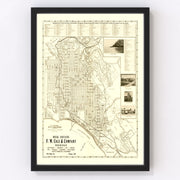 Santa Barbara Vintage Map 1920