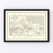 Palo Alto Vintage Map 1920