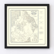 Monterey Vintage Map 1920