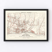 Montecito Vintage Map 1924