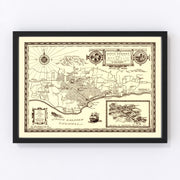 Santa Barbara Vintage Map 1930