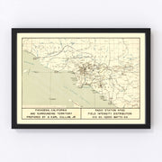 Pasadena Vintage Map 1935
