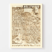 map of Hollywood