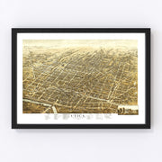 Utica Vintage Map 1873