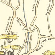 old New Canaan map
