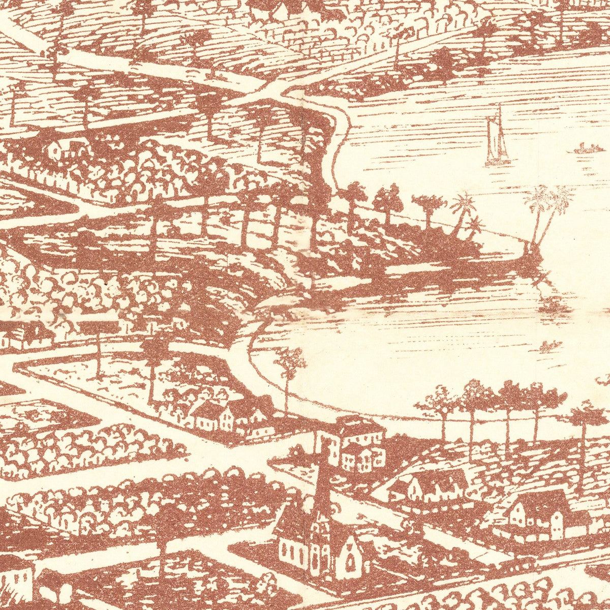 Restored historic details from the 1885 city map of Winter Park, Florida