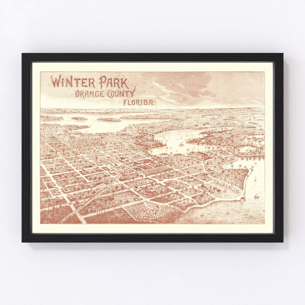 Winter Park Vintage Map 1885