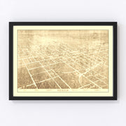 Ocala Vintage Map 1892