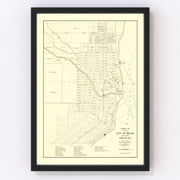 Miami Vintage Map 1905