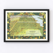 Detroit Vintage Map 1911