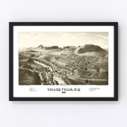 Valley Falls Vintage Map 1887