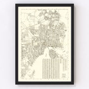 Jacksonville Vintage Map 1929