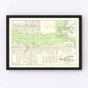 Bradenton Vintage Map 1940