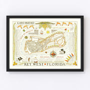 Key West Vintage Map 1940