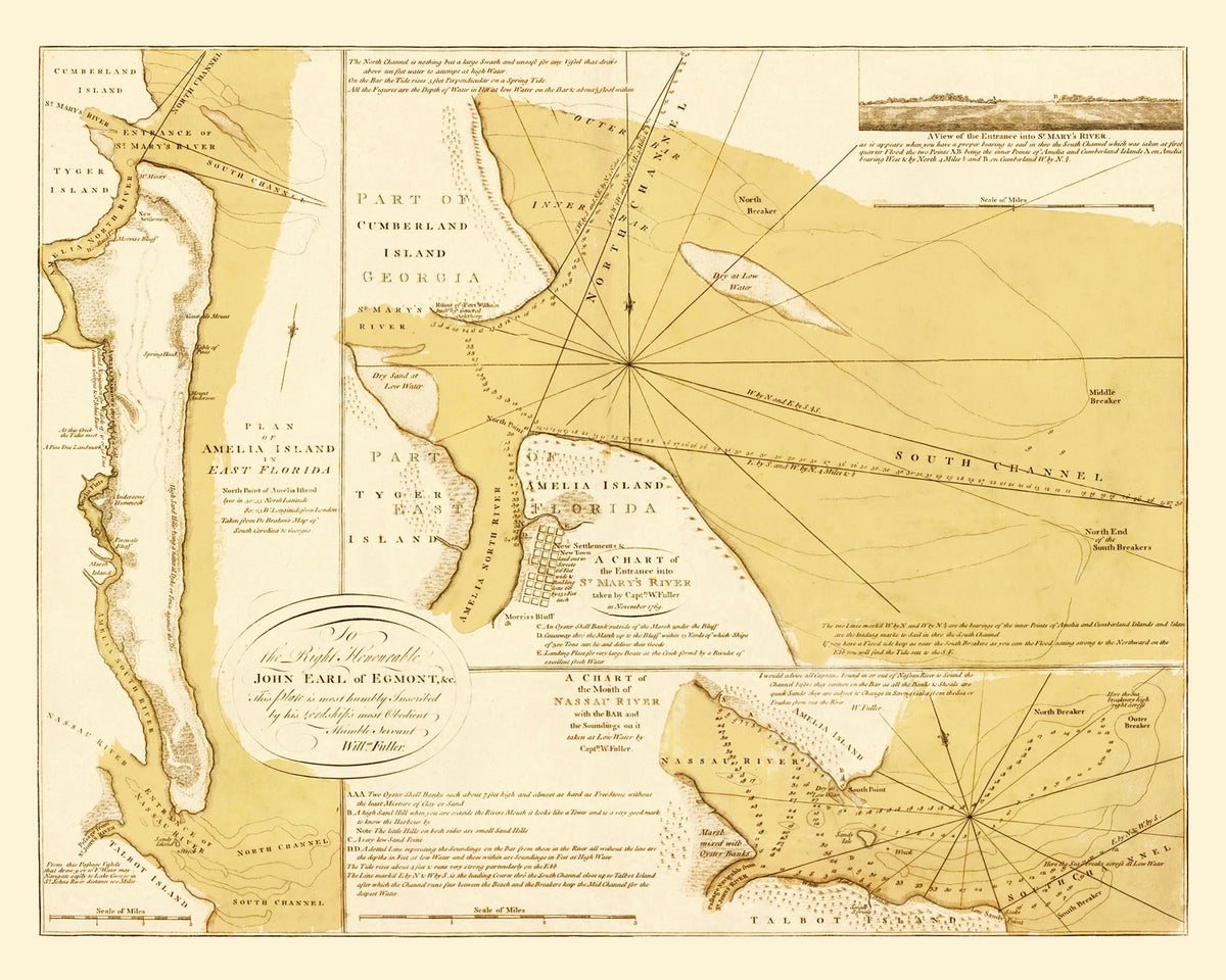 Preview of Vintage Map of Amelia Island, 1770