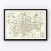 Atlanta Vintage Map 1947