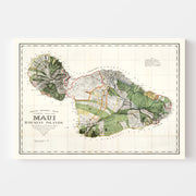 map of Maui