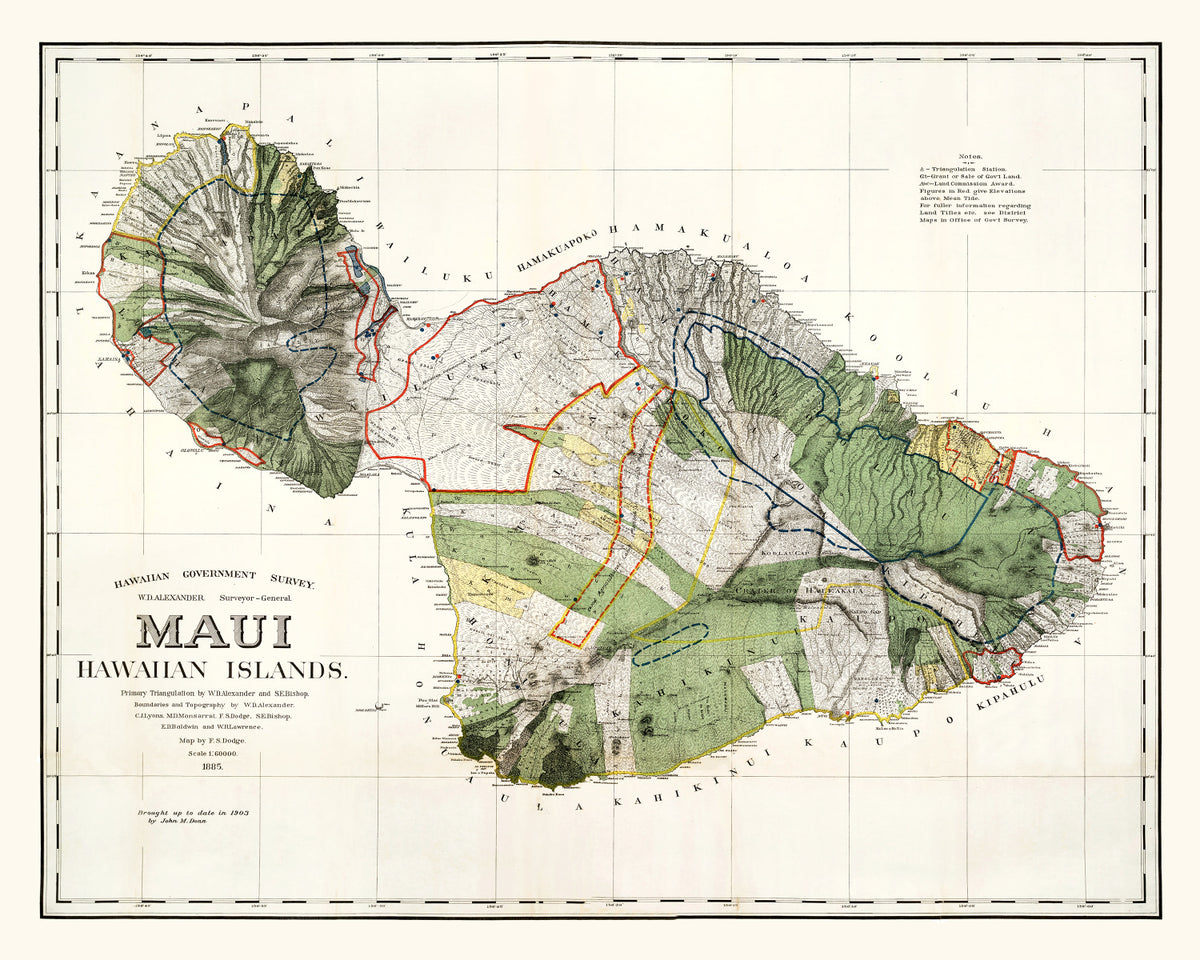 Preview of Vintage Map of Maui, 1903