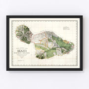 Maui Vintage Map 1903