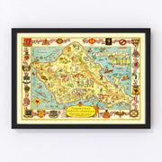 Oahu Vintage Map 1933