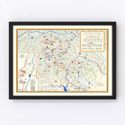 Sun Valley Idaho Vintage Map 1938