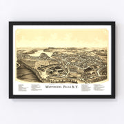 Wappingers Falls Vintage Map 1889