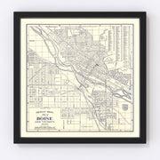 Boise Vintage Map 1920