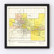 South Bend Vintage Map 1924