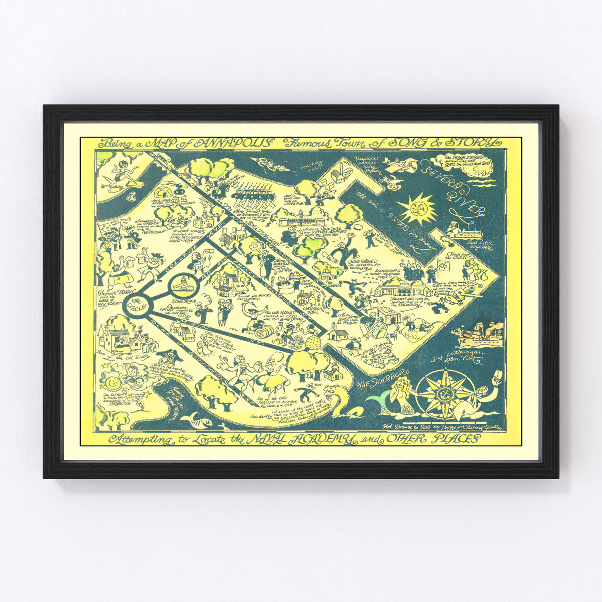 Annapolis Vintage Map 1932