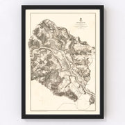 Virginia Vintage Map 1867