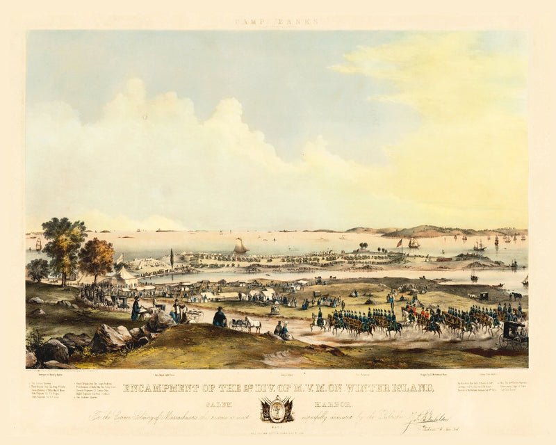 Size comparison using Vintage Map of Salem Massachusetts, 1860