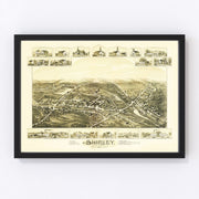 Shirley Vintage Map 1892